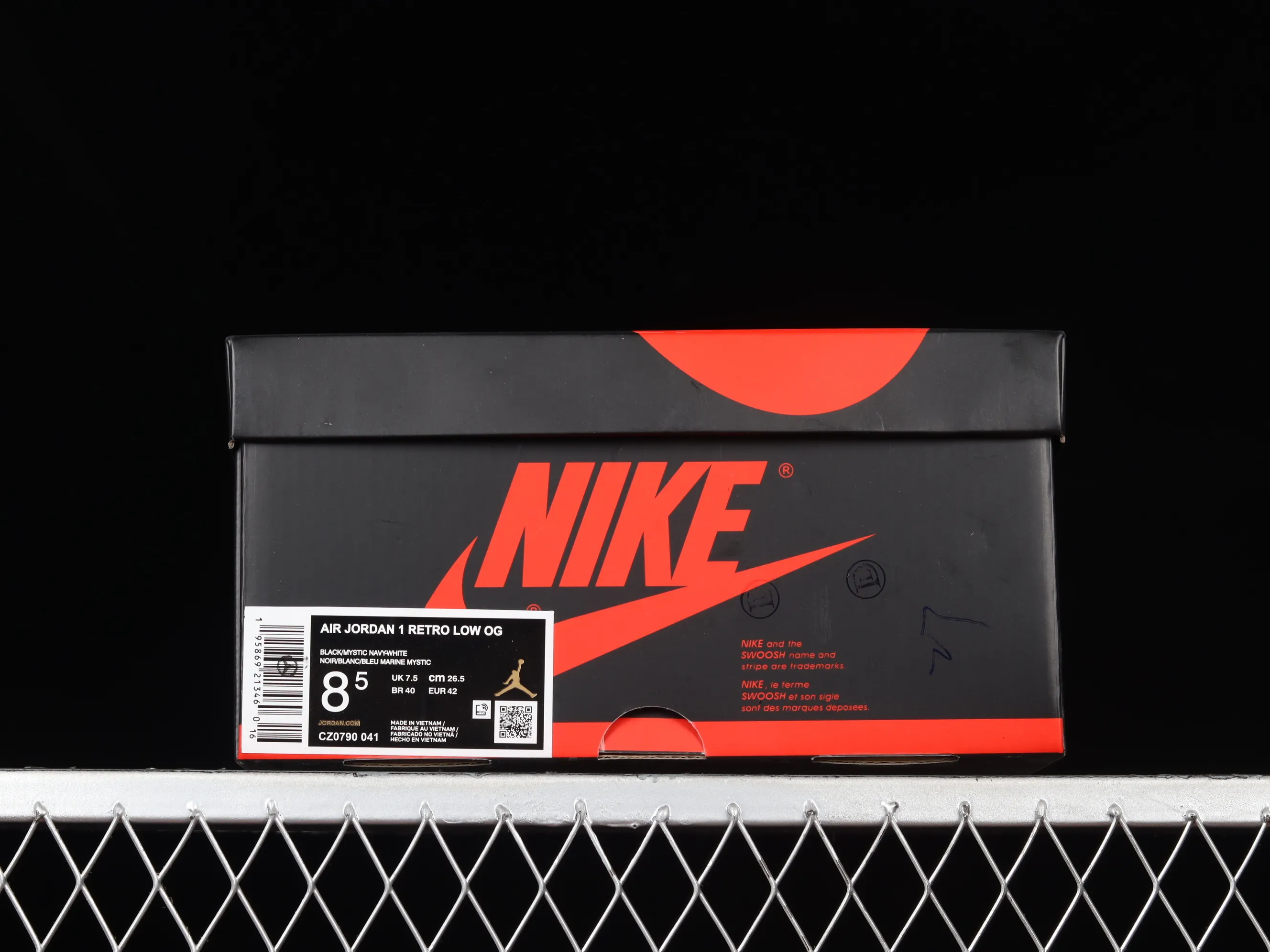 All categories Air Jordan Jordan series basketball shoes Air Jordan 1 Low Z version Air Jordan 1 Low OG "Mystic Navy" AJ1 Joe 1 Fujiwara Hiroshi black and blue low-top basketball shoes CZ0790-041